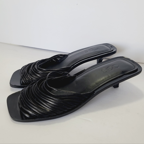 COS Shoes - COS Women's Black Woven Strappy Heels Size 7